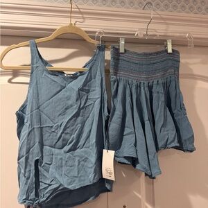 Blue Sleeveless Top